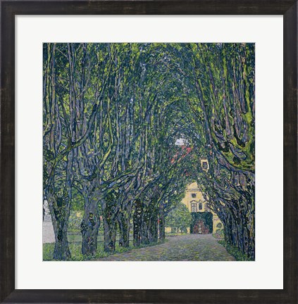 Framed Tree-Lined Road Leading To The Manor House At Kammer, 1912 Print