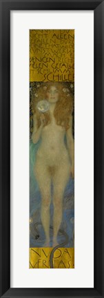 Framed Nuda Veritas, 1899 Print