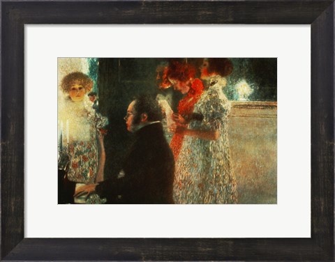 Framed Schubert At The Piano, 1899 Print