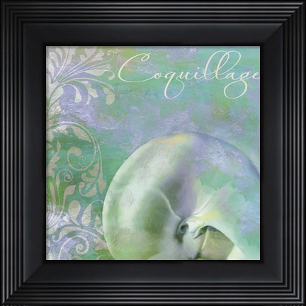 Framed Painted Sea II Print