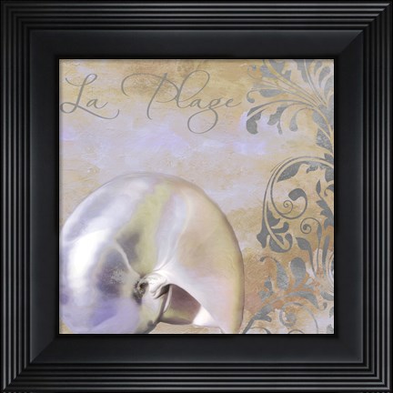 Framed Painted Sea IV Print