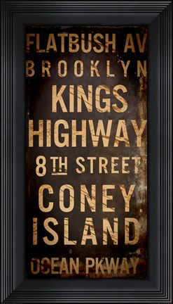 Framed Brooklyn 1 Print