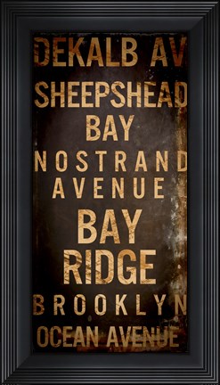 Framed Brooklyn 2 Print