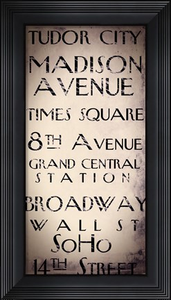 Framed New York City II Print