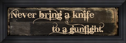 Framed Gunfight Print