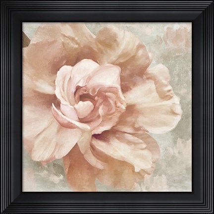 Framed Petals Impasto I Print