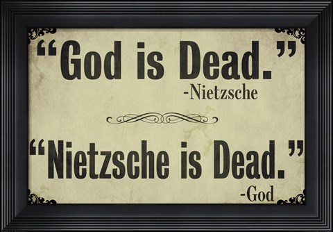 Framed God is Dead Print