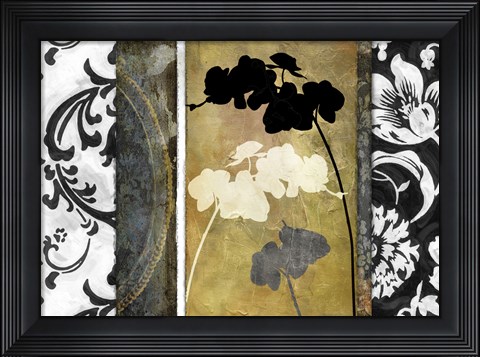 Framed Gardenscape I Print