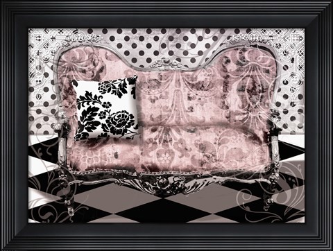 Framed Poitrine Rose Print