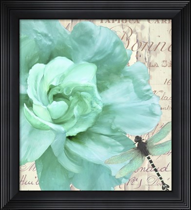 Framed Petals Impasto III Print