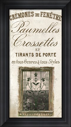 Framed Signes Francais I Print