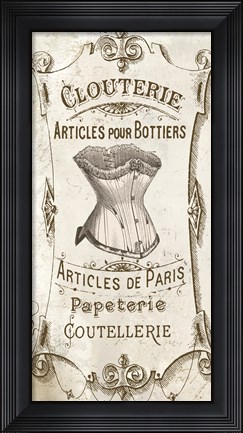 Framed Signes Francais III Print