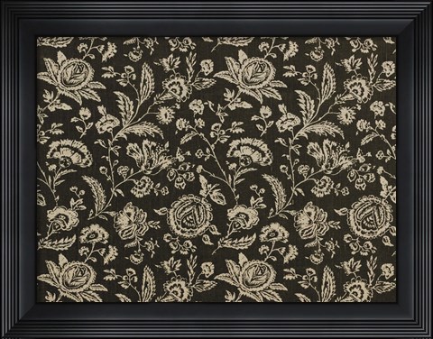 Framed Toile Fabrics VIII Print