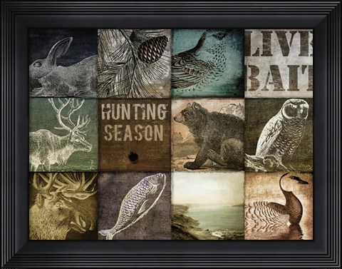 Framed Hunting Season I Print