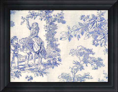 Framed Toile Fabrics VI Print
