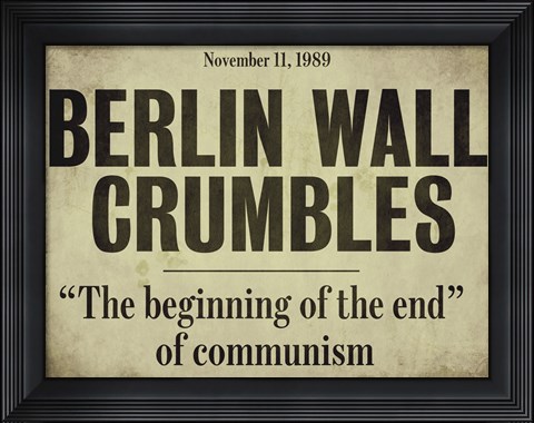Framed Berlin Wall Print