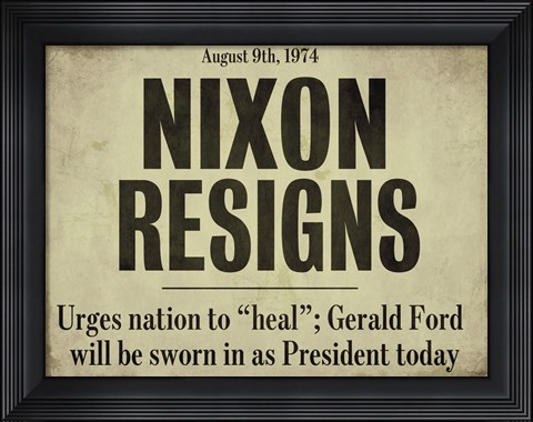 Framed Nixon Print