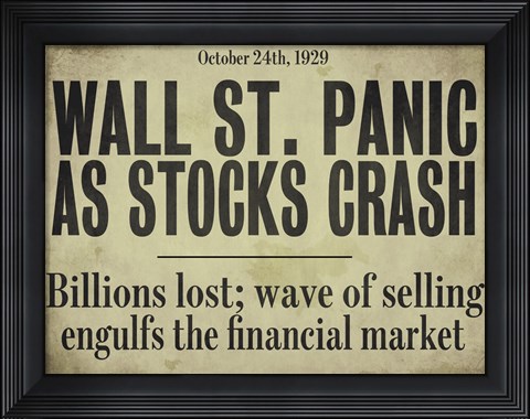 Framed Wallstreet Print