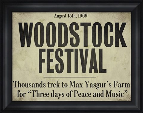 Framed Woodstock Print