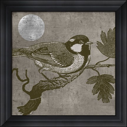 Framed Moon Bird Print