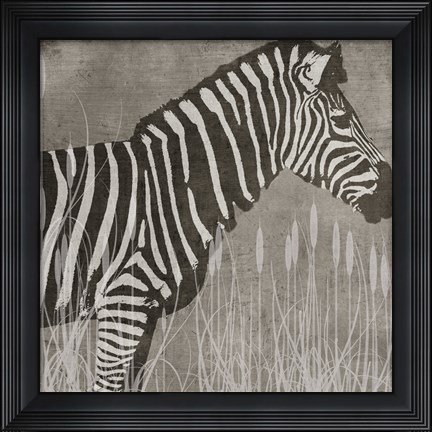 Framed Zebra Print