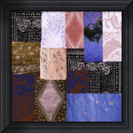 Framed Afrikan Batik IV Print