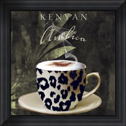 Framed Afrikan Coffee I Print