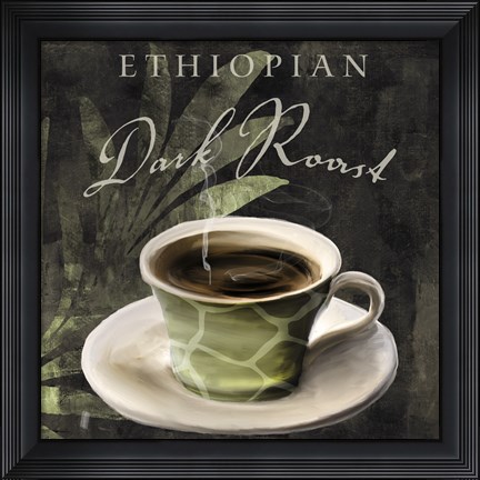 Framed Afrikan Coffee III Print