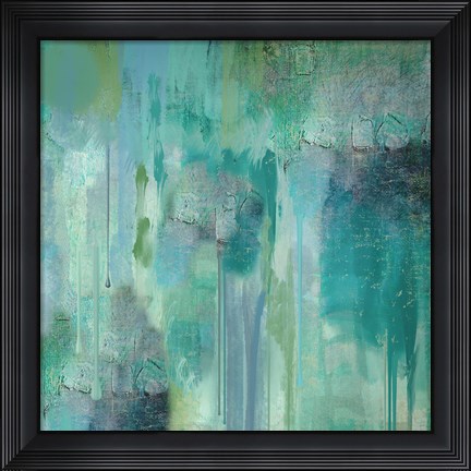 Framed Aqua Circumstance II Print