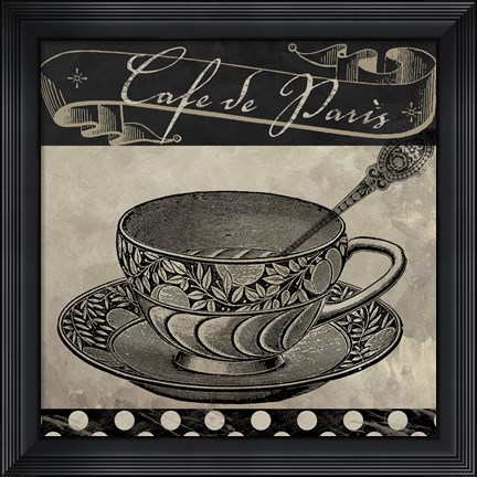 Framed Bistro Parisienne IV Print