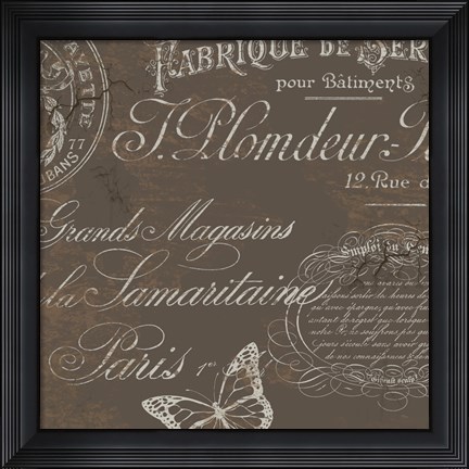 Framed Bon Mots II Print