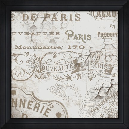 Framed Bon Mots IV Print