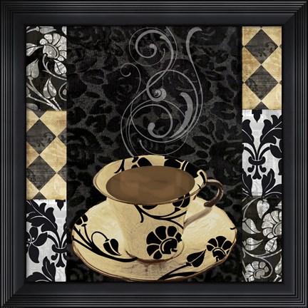 Framed Cafe Noir VI Print