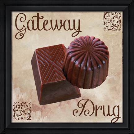 Framed Chocolate Therapy II Print