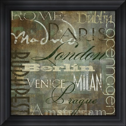 Framed Cities of the World III Print