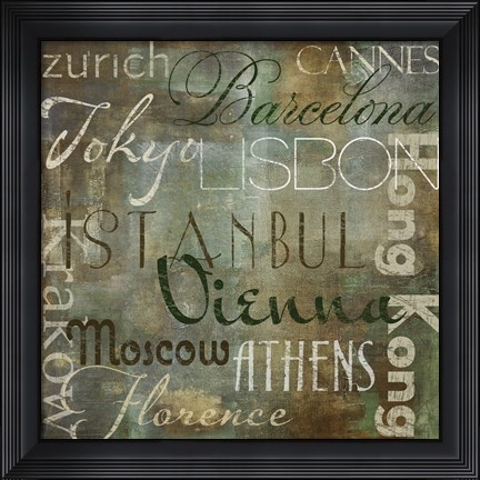 Framed Cities of the World IV Print