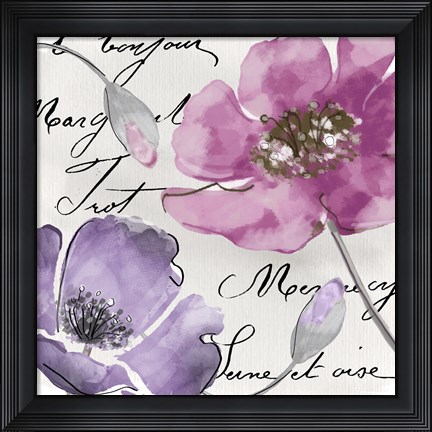 Framed Fleurs de France I Print