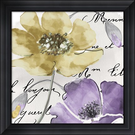 Framed Fleurs de France II Print