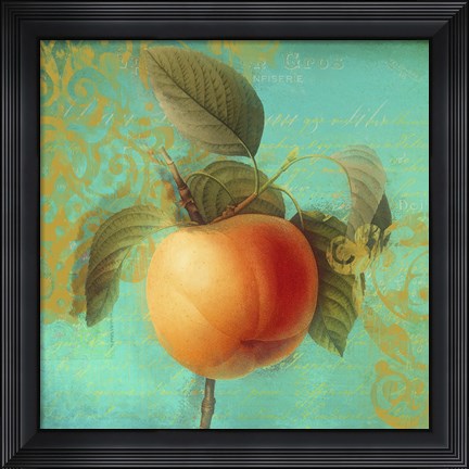 Framed Glowing Fruits III Print