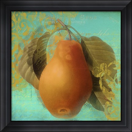 Framed Glowing Fruits IV Print