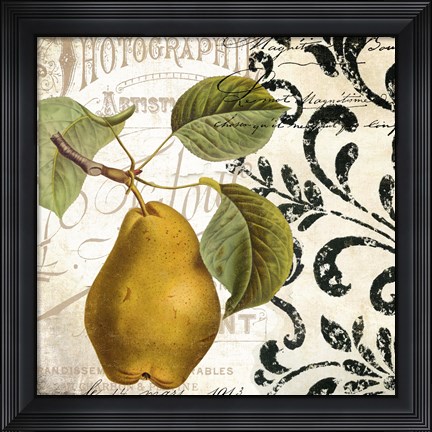 Framed Les Fruits Jardin I Print