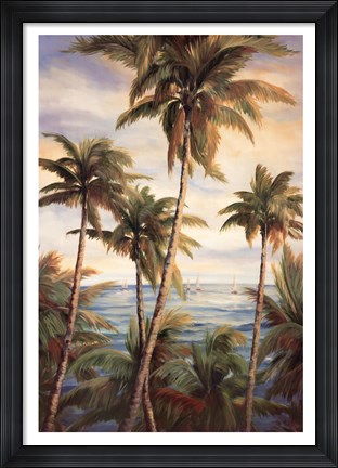 Framed Tropical Paradise I Print