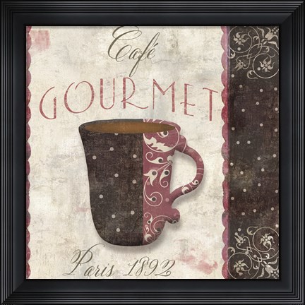 Framed Patisserie XII Print