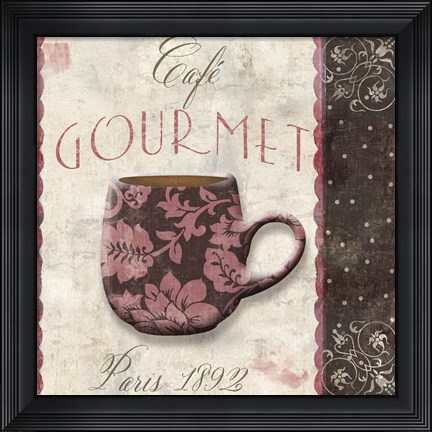 Framed Patisserie XIII Print