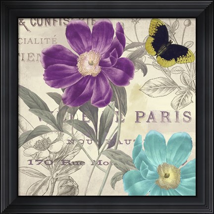 Framed Petals of Paris II Print