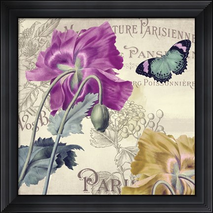 Framed Petals of Paris III Print