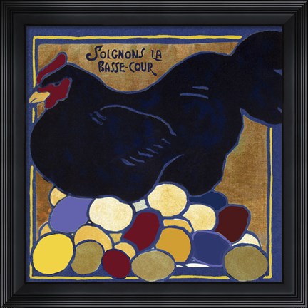 Framed Poulets I Print