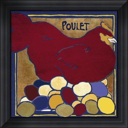 Framed Poulets II Print
