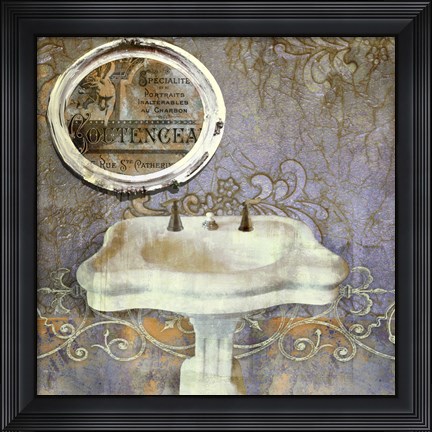 Framed Salle de Bain II Print