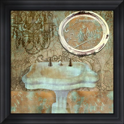 Framed Salle de Bain III Print